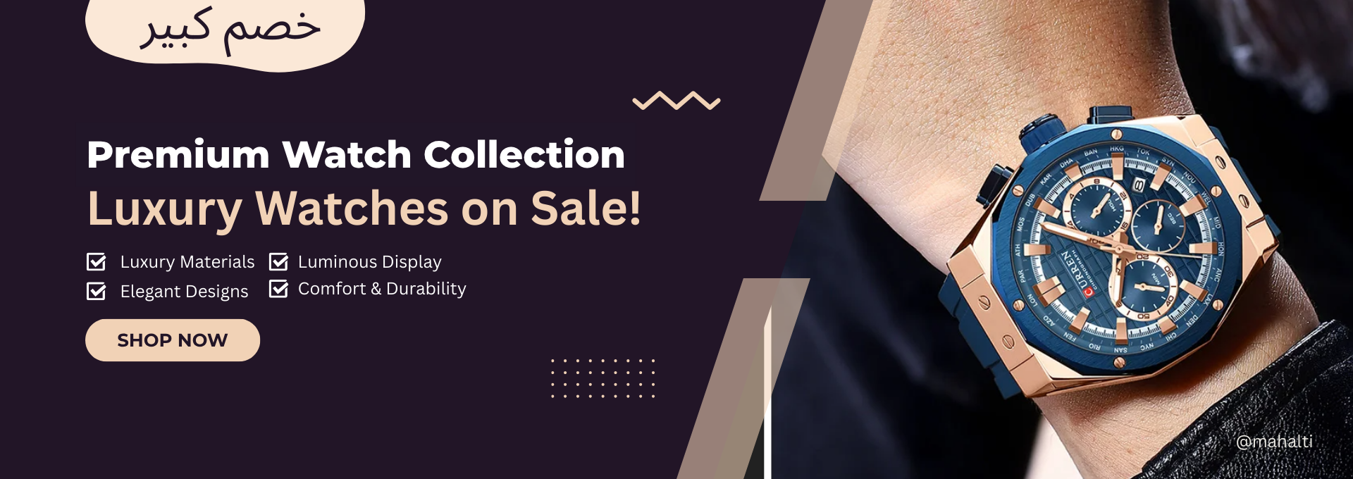 Premium Luxury Watches for Men & Women – Mahalti UAE & GCC