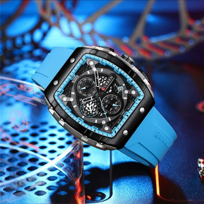 Curren 8442 Men's Skeleton Dial Chronograph Watch