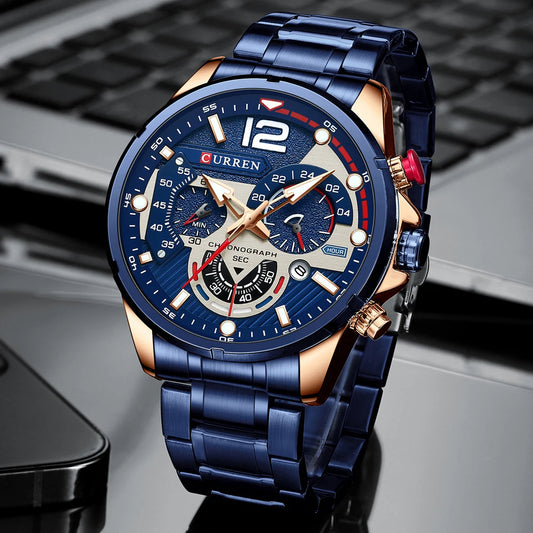 CURREN  Luxury Chronograph Watch