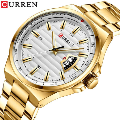 CURREN Men's Gold Watch