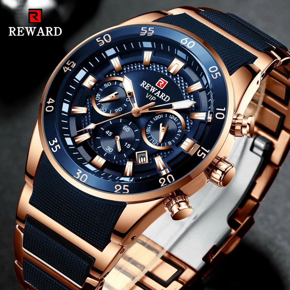 Reward VIP Men’s Watch – Black and Gold Stainless Steel – Mahalti UAE